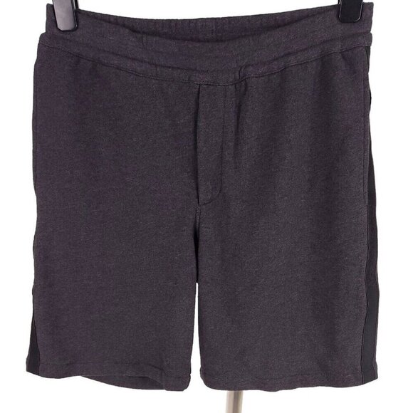 Alexander Mcqueen Stripe-Detail Track Shorts XS Mens Gray Fleece NWOT - Picture 2 of 14